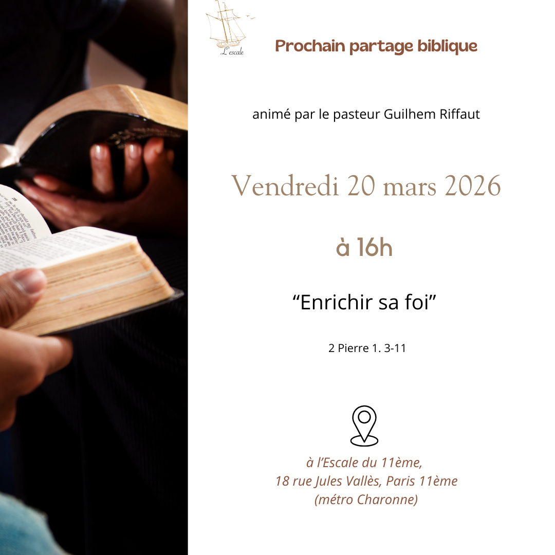 Partage Biblique mars 2026