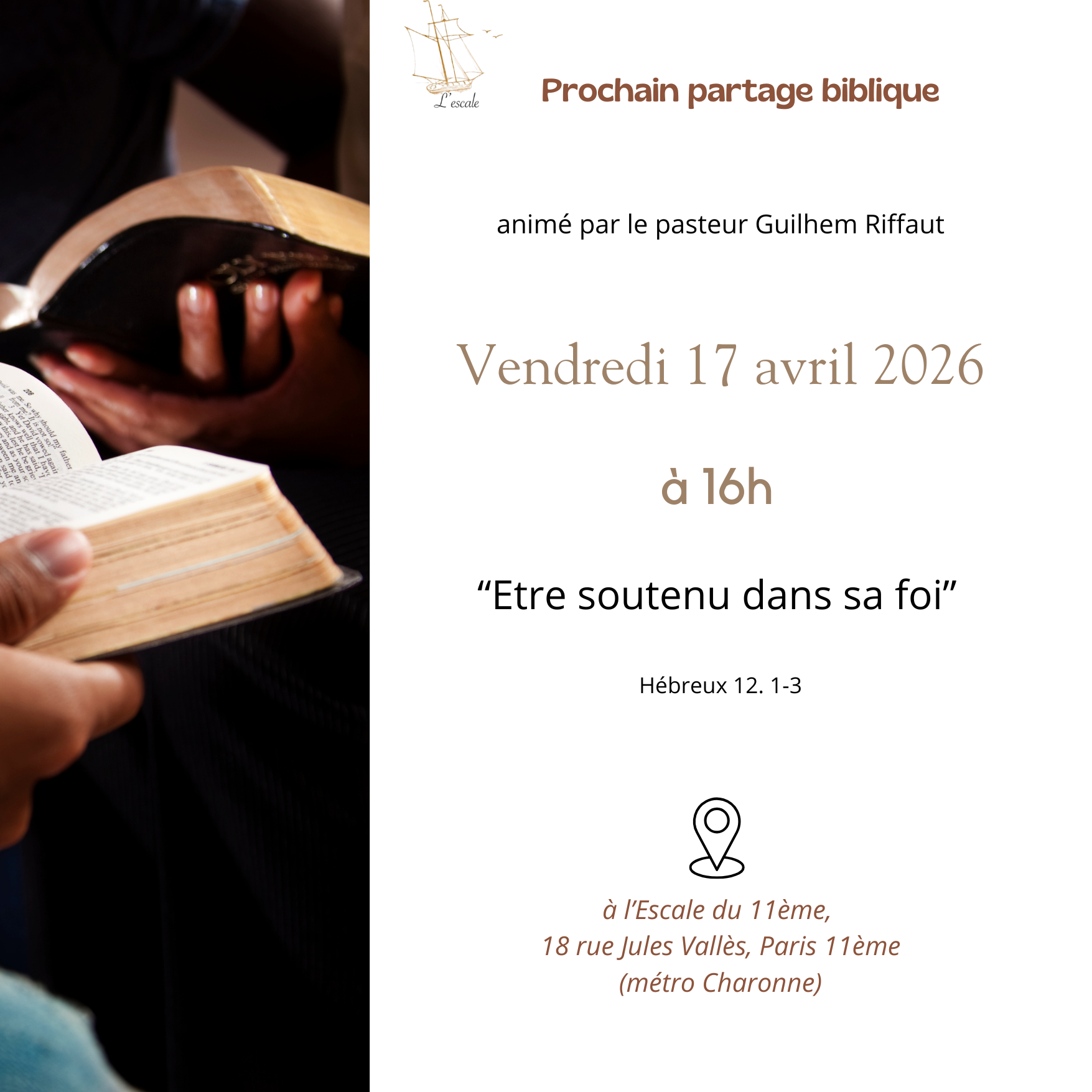 Partage Biblique 17 avril 2026