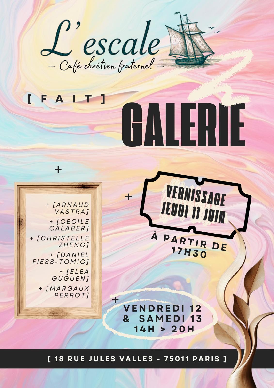 Galerie d'artistes chrétiens 11 au 13 juin 2026
