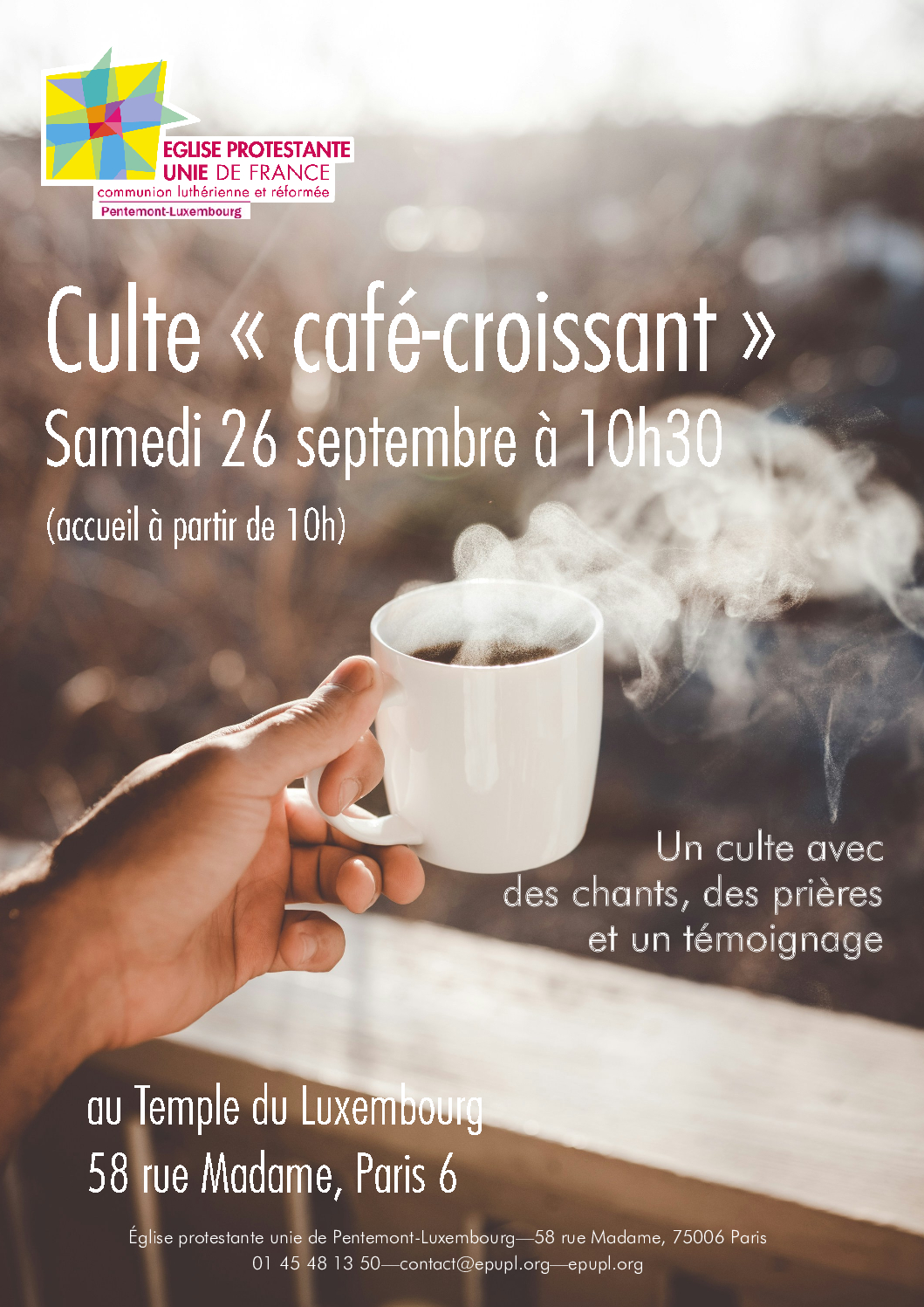 Culte "café-croissant" septembre 2026