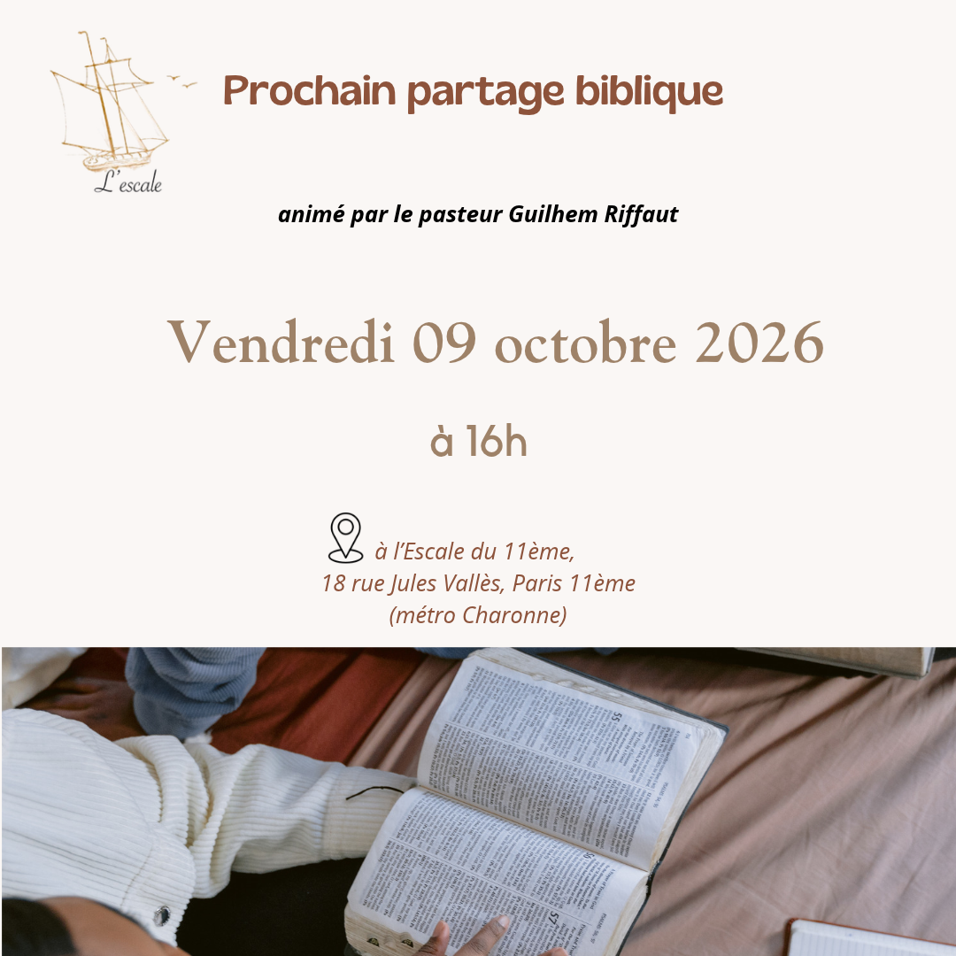 Partage Biblique Octobre 2026